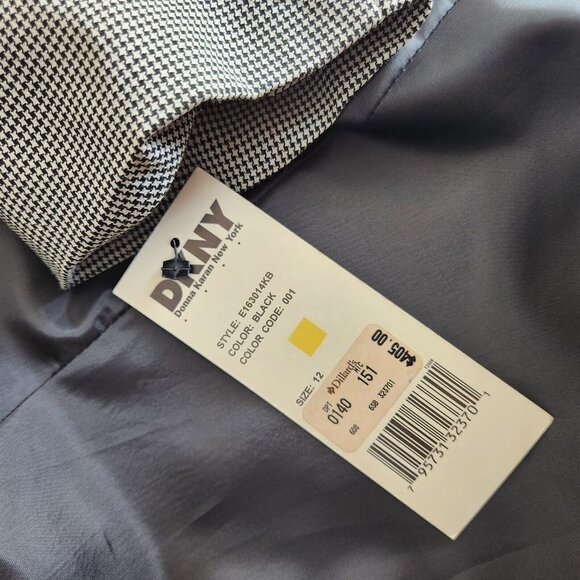 Vintage DKNY Wool Blazer Jacket Size 12 Dead Stock USA Union Made MSRP $405 NWT - Picture 11 of 16